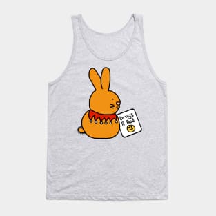 Bunny Rabbit with Anti Drugs Message Tank Top